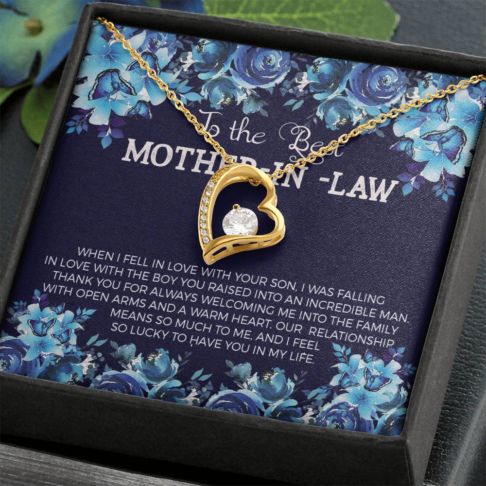 Mother in Law Heart Necklace Gift-[Heartfelt Family Gift]