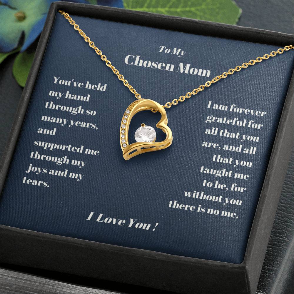 Chosen Mom Heart Necklace Gift-[Heartfelt Family Gift]