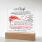 To My Wife Plaque from Husband