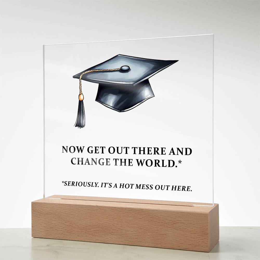 Funny Graduation Plaque Gift-[Heartfelt Family Gift]