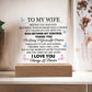 WIfe Acrylic Plaque Gift