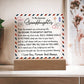 To My Granddaughter Acrylic Lighted Plaque