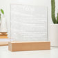 To My Wife Acrylic Plaque Gift