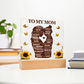 To My Mom Acrylic Plaque Gift from Daughter