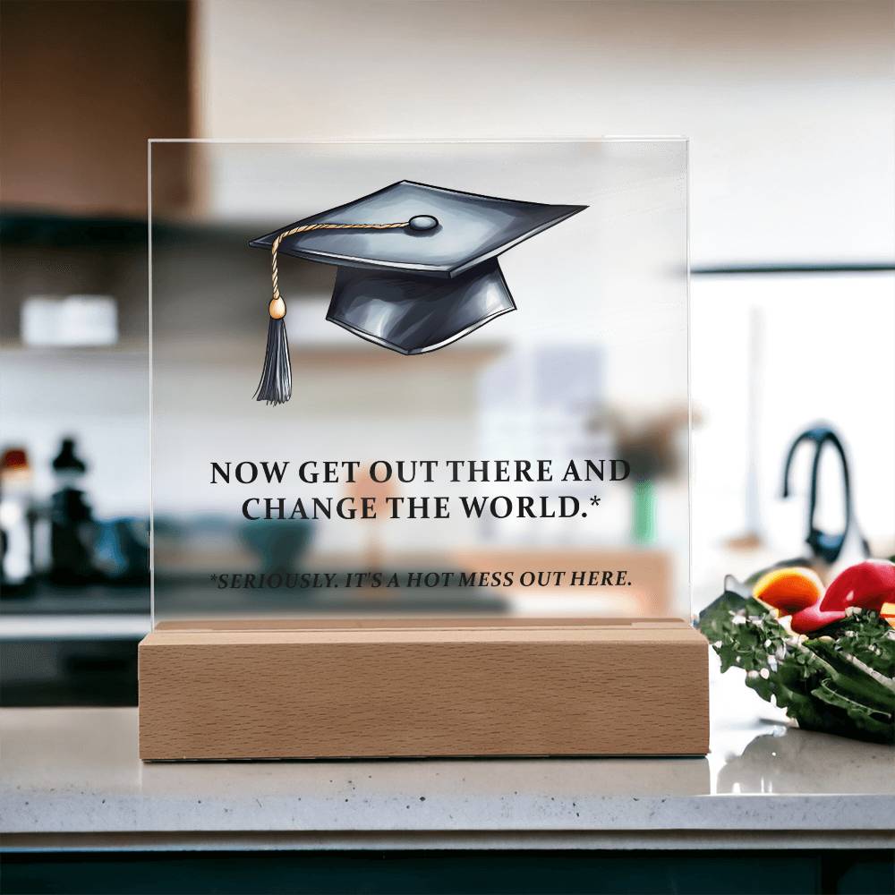 Funny Graduation Plaque Gift-[Heartfelt Family Gift]