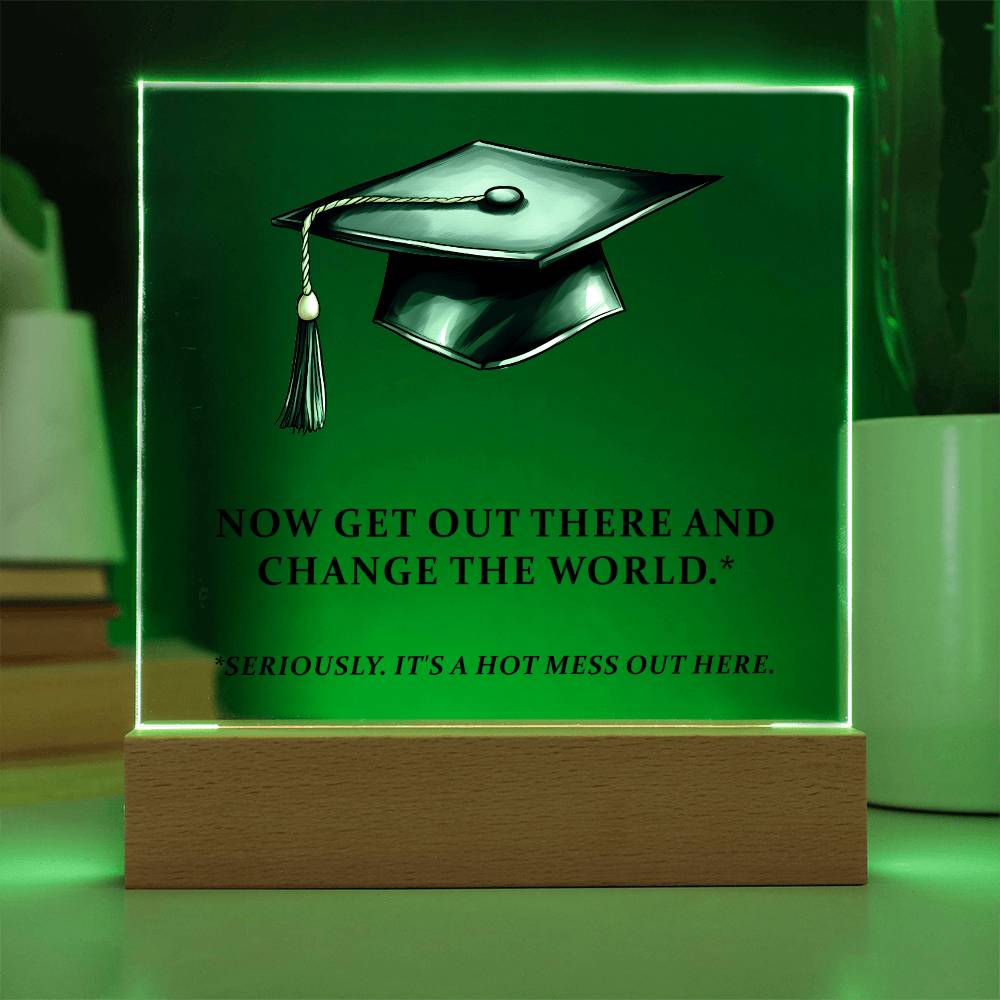 Funny Graduation Plaque Gift-[Heartfelt Family Gift]
