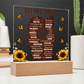 To My Mom Acrylic Plaque Gift from Daughter