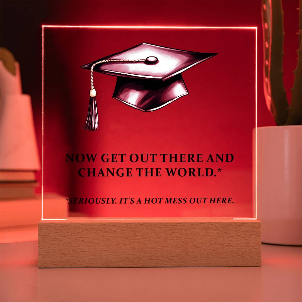 Funny Graduation Plaque Gift-[Heartfelt Family Gift]