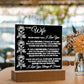 To My Wife Acrylic Plaque Gift