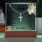 Son  Cross Necklace and Jewelry Holder Gift Set-[Heartfelt Family Gift]