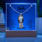 To My Son Cross Necklace and Jewelry Holder Gift Set from Dad-[Heartfelt Family Gift]