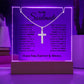 Soulmate Cross Necklace and Jewelry Holder Gift Set-[Heartfelt Family Gift]