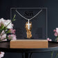 To My Son Cross Necklace and Jewelry Holder Gift Set from Dad-[Heartfelt Family Gift]