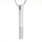 Granddaughter Engraved Vertical Stick Necklace