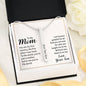 Mom 4 Sided Engraved Stick Necklace