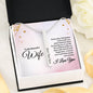 Wife 4 sided Engraved Stick Necklace