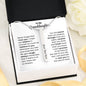 Granddaughter Engraved Vertical Stick Necklace