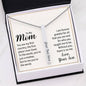 Mom 4 Sided Engraved Stick Necklace