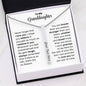 Granddaughter Engraved Vertical Stick Necklace