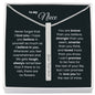 To My Niece Vertical Bar Engraved Necklace