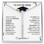 Class of 2026 Engraved 4 Sided Bar Necklace