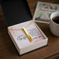 Wife 4 sided Engraved Stick Necklace