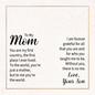 Mom 4 Sided Engraved Stick Necklace