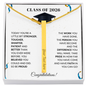 Class of 2026 Engraved 4 Sided Bar Necklace