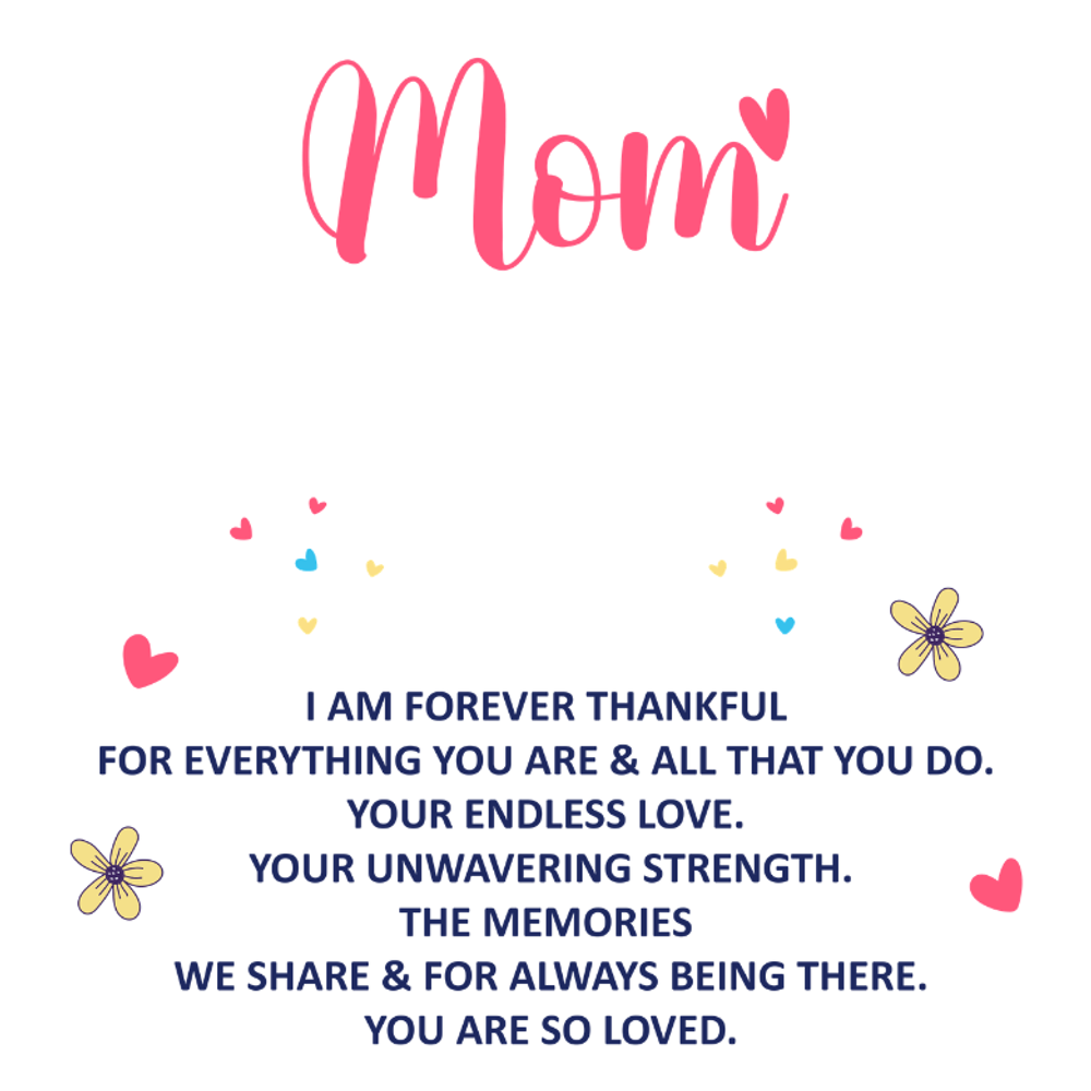 To My Mom Preserved Rose Necklace Gift  Set