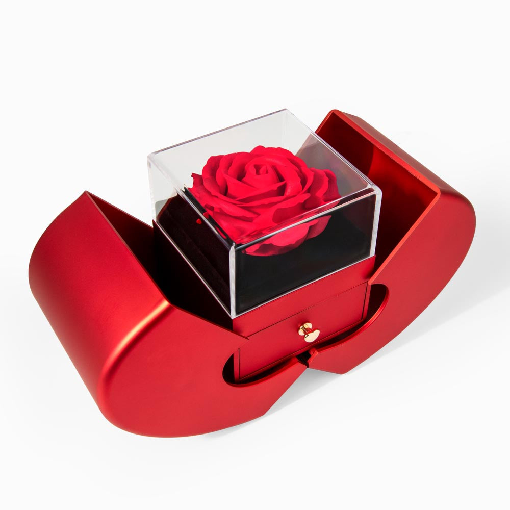 Mom Preserved Rose Necklace Gift  Set