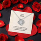Mom Rotating Rose Box Necklace Gift Set
