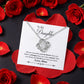 Mom to DaughterRotating Rose Box with Love Knot Necklace