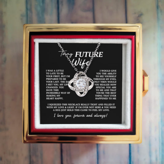 To My Future Wife Preserved Rose and Necklace Gift Set
