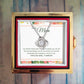 To My Mom Rotating Rose Box and Love Knot Necklace