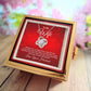 To my wife Rotating Rose Box and Love Knot Necklace