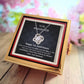 1st Anniversary Gift for WIfe -Rotating Rose Box Necklace Set