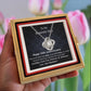 10th Anniversary Gift for WIfe -Rotating Rose Box Necklace Set