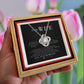 To my wife- Rotating Rose Box with Love Knot Necklace