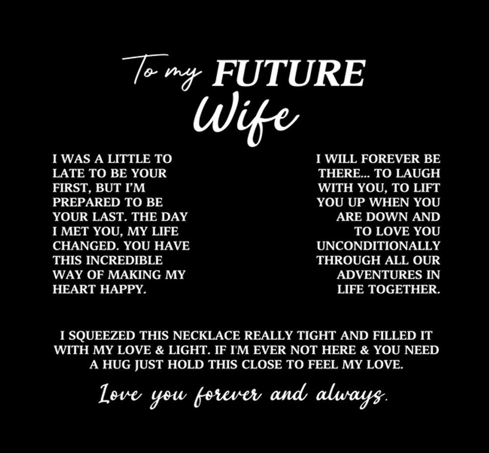 To My Fiancée Preserved Rose and Necklace Gift Set