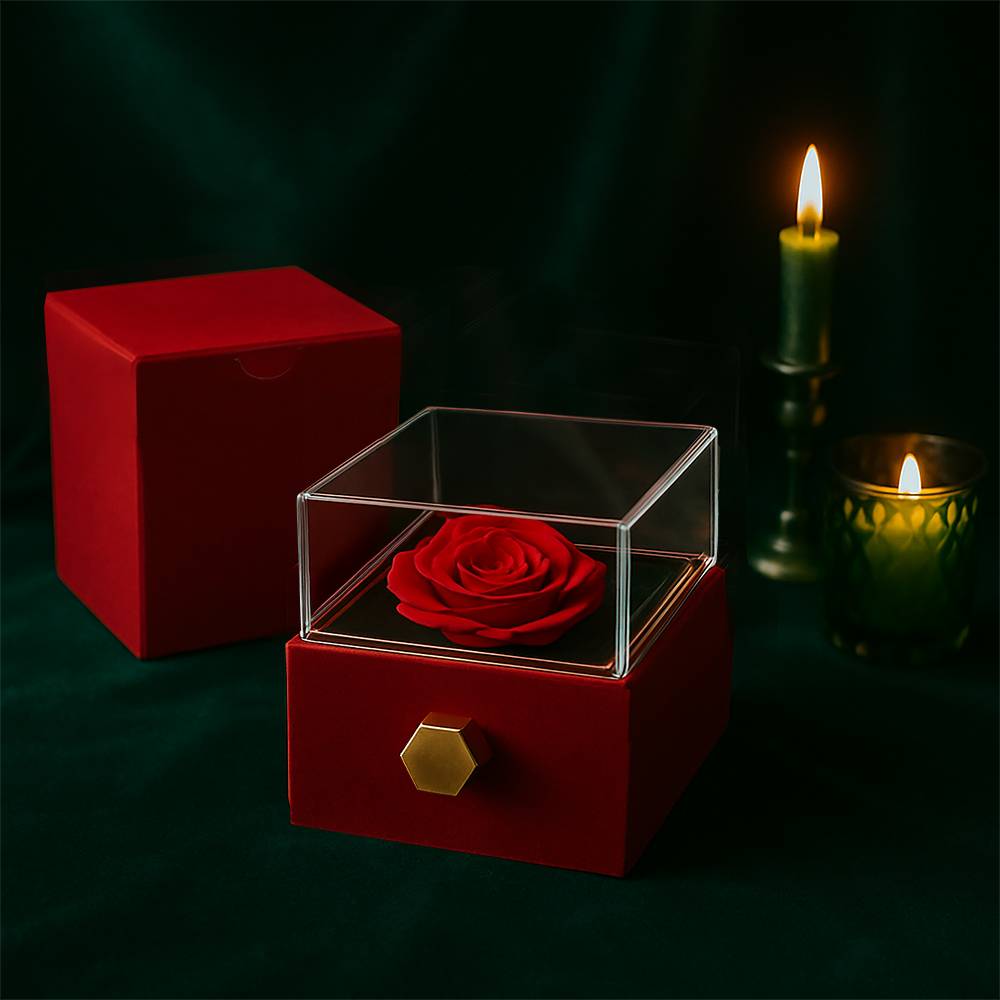 To My Mother in Law  necklace Rotating Rose Box