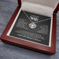 To My Wife Sterling Silver Crown Necklace