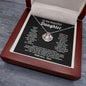 To My daughter Sterling Silver Crown Necklace