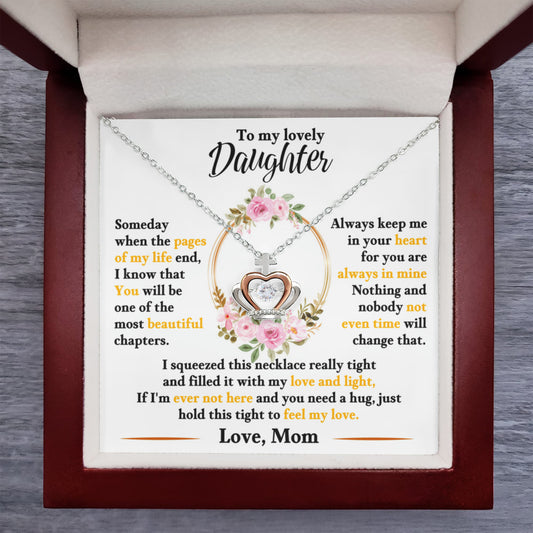 To My Daughter Crown Necklace
