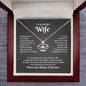 To My Wife Sterling Silver Crown Necklace