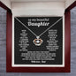 To My daughter Sterling Silver Crown Necklace