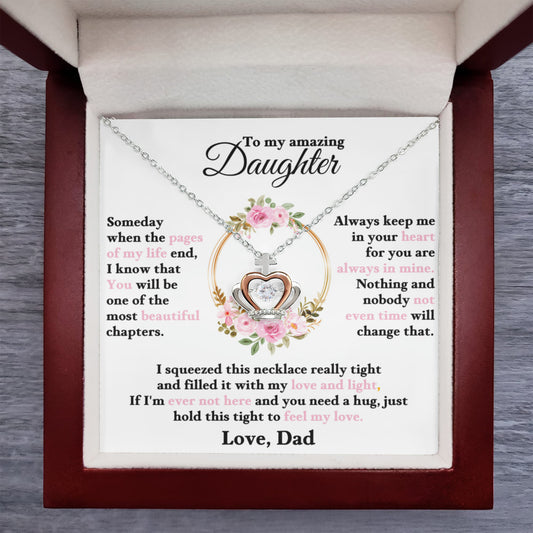 To My Daughter Crown Necklace