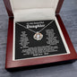 To My daughter Sterling Silver Crown Necklace
