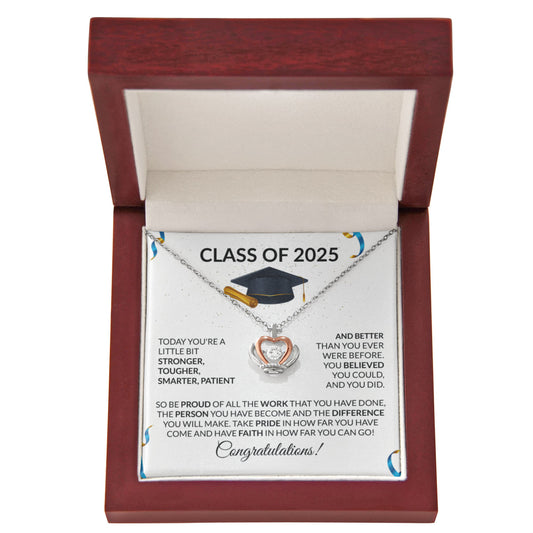 Class of 2025 Graduation Crown Necklace