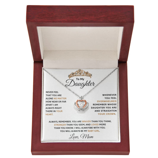 Daughter Crown Necklace from Mom