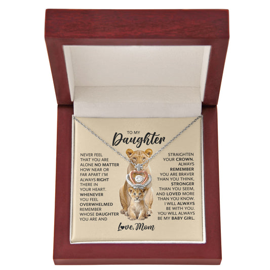 Daughter Crown Necklace Gift from Mom